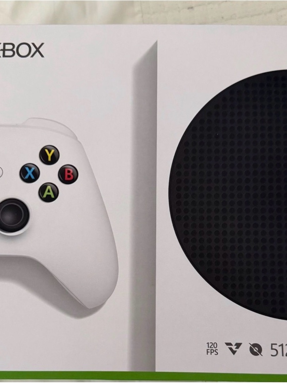 Microsoft White Console and Controller with Black Vent